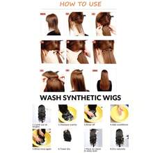 4-Piece Set Of 11 Clip-In Hair Extensions, Clip-In Hair Extensions, 12 Inch Synthetic Clip-In Short Soft Natural Wigs High-Tempe - Multicolor - View 9
