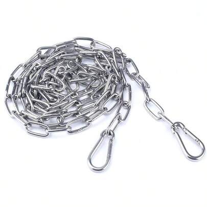 1 Stück Wäscheleine aus Edelstahl, Outdoor Trockengestell, Balkon Aufhängeseil, geeignet als Hundeleine, große Hundekette, Katzen- und Hundeausstattung