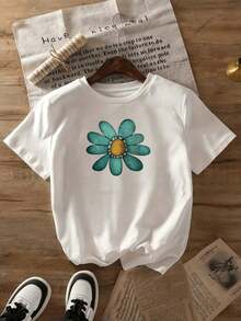 Nueva llegada 2026: Camiseta de manga corta de moda, diseño de nicho de verano, top holgado de talla grande. Camiseta 100% algodón puro, gruesa, en blanco y negro, con diseño gráfico y estampado de letras a la moda, estilo unisex de manga corta. Nueva colección para primavera, verano y otoño, transpirable y cómoda, estilo minimalista y versátil de ropa urbana, conjunto a juego para parejas. - Blanco - Ver 2
