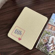 1 chiếc ốp lưng máy tính bảng xoay 360° in họa tiết kẻ caro vàng và câu nói truyền cảm hứng, có ngăn đựng bút, tương thích với iPad 10.9/10.2/ Air thế hệ thứ 5/Pro11/10/9.7/Air 2/ (thế hệ thứ 7)/ (thế hệ thứ 8)/ Air 4/5/ Pro 11/ Thế hệ thứ 10 10.9 inch 2022 Smart Case/ Air 13(M3 2025)/ Air 11(M3 2025)/ Air 11(M3 2025)/ 11(A16 2025), tương thích với Oppo Pad, Matepad, Vivo Pad, Honor Pad, Xiaoxin Pad. - Nhiều màu - Xem 3