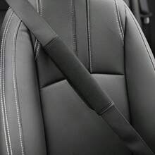 Bộ 1 cặp miếng đệm dây an toàn ô tô, màu đen, bằng cotton mềm mại, dùng cho dây an toàn vai của ghế xe hơi dành cho người lớn và trẻ em. - A - Xem 7