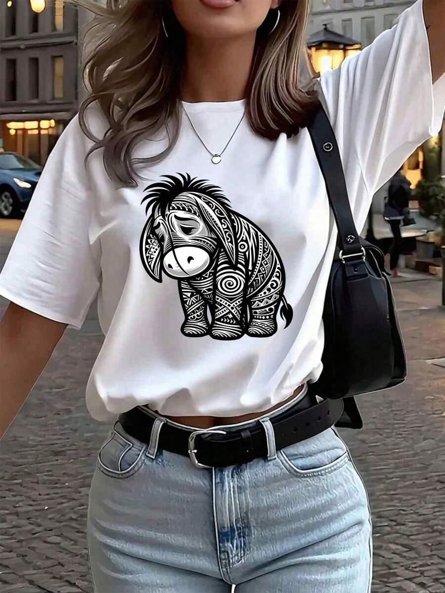 Women T-Shirts - Putih - View 1