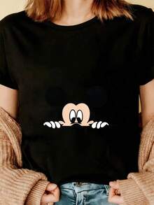Women T-Shirts - Black - View 3