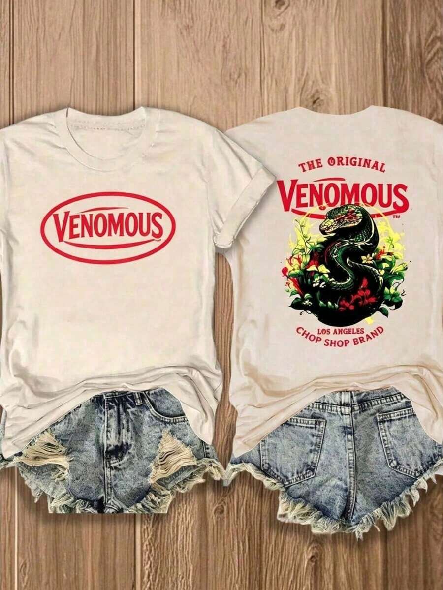 2026 New ArrivalGraphic TeesDouble-Side S Women's Red Von Ditch Dragon Floral Design Red And Green Print Fabric Soft & Unisex Style Gifts For Spring Festival, Valentine's Day, St. Patrick's Day & World Cup-Van Dutch Dragon Print Women T Shirt Classic Americana Style Graphic100% Cottoncotton Top,Tops Women Summer,Everyday Outfits Women,Cute T ShirtsHigh Quality Tee - Màu be - Xem 1