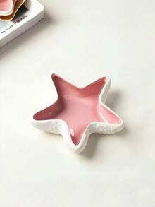 1件现代简约陶瓷摆件，海星贝壳造型，适用于卧室梳妆台、办公桌、客厅，浪漫礼物，毕业/返校礼物 - 多款 - 查看 4