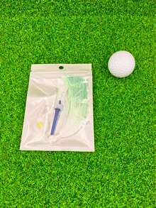 1 pièce Tee de golf avec gland en jade blanc, picots en plastique de 83 mm, support anti-perte de balle, accessoires de golf - Multicolore - Voir 7