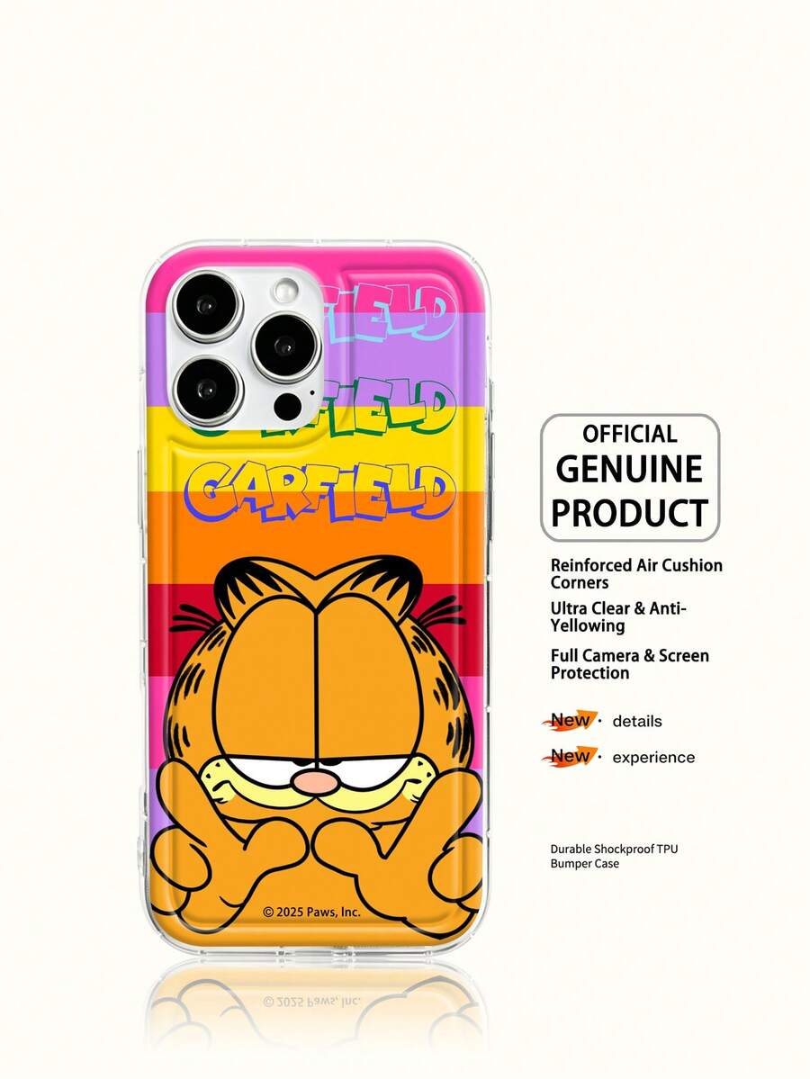 加菲猫手机壳轻巧防滑,防摔耐用,适用于iPhone 17/17Air/17Pro/17ProMax/11/12/13/15/16Pro/16ProMax/14Plus/15Plus/16Plus/15Pro/16ProMax/XR等卡通动漫手机。这款手机壳包装精美,是馈赠亲朋好友的理想节日礼物。 - 無色 - 查看 1
