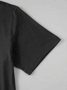 Manfinity LEGND Men's Letter Print T-Shirt - Black - View 6