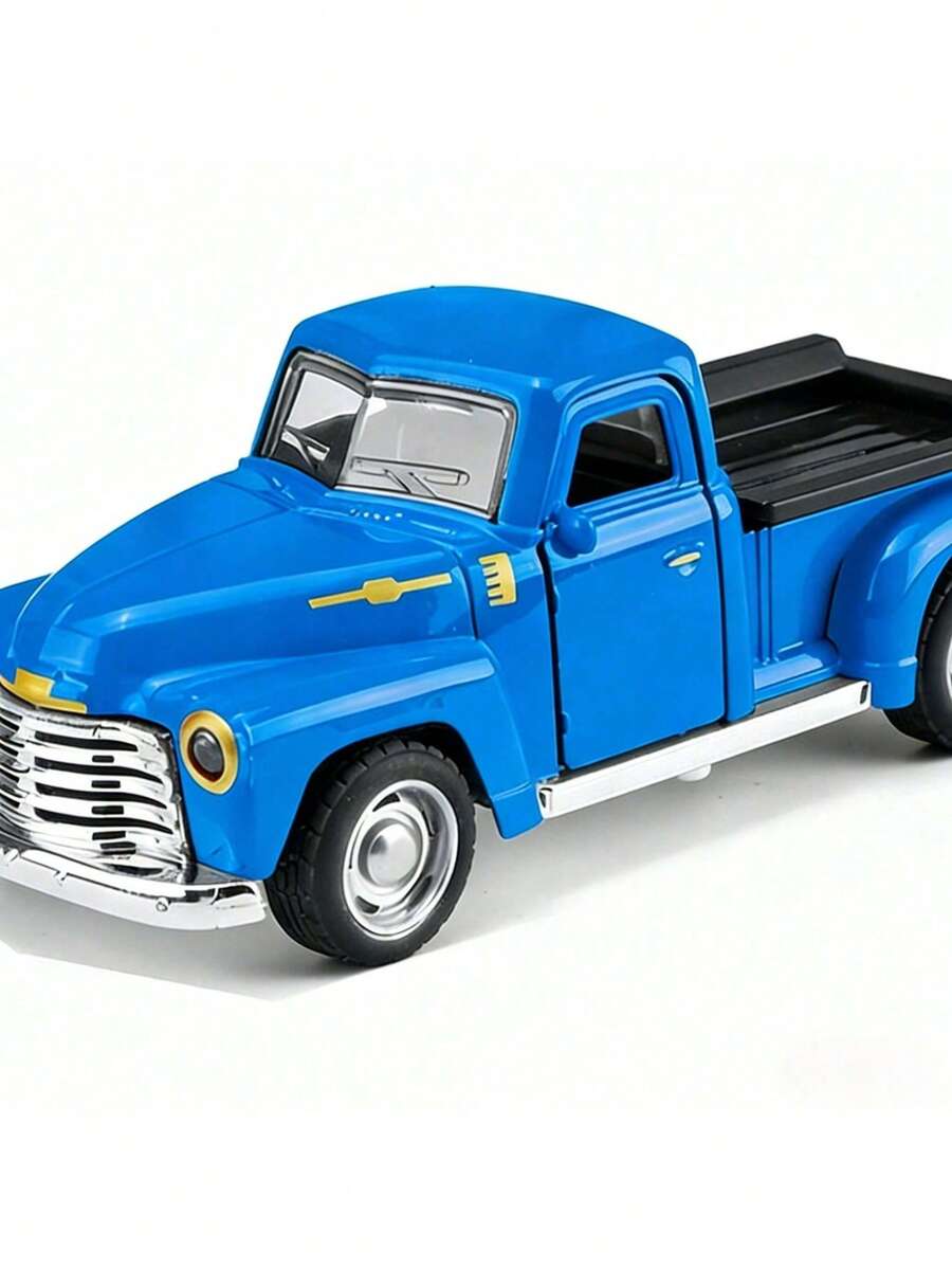 1pc New Alloy-Pickup Truck Model, Simulation Off-Road Vehicle Collectible, Gift - Multicolor - View 1