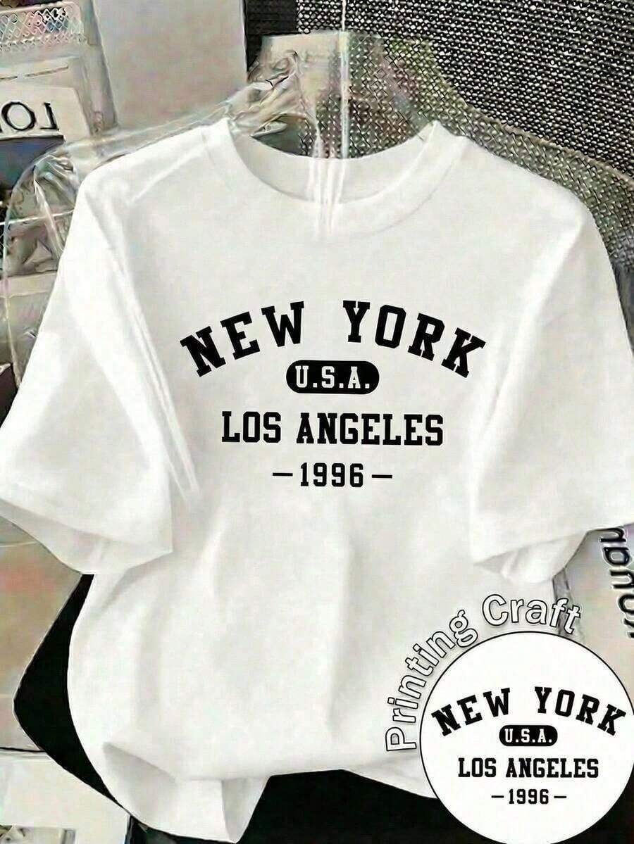 Soft, 100% Cotton, Casual Women's T-Shirt With A Round Neck And Short Sleeves, White, For Everyday Wear. Breathable Cotton T-Shirt, Goes With Everything, Great. - 白色的 - 查看 1