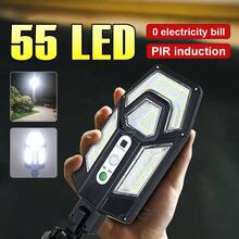 1個 3合1 光控、感應、遙控太陽能燈，55LED 內建充電電池，IP65 防水，適用於庭院、花園、道路 - 太陽能 - 查看 2