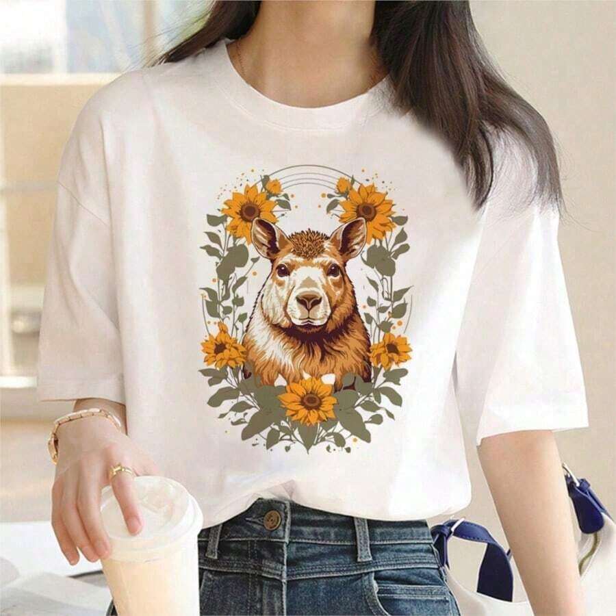 0022- New Summer T-Shirt With Bingo Design, Funny, Queen Of The Game, Gift For Women, Round Neck T-Shirt - 白色 9 - 查看 1