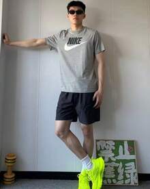 Nike Sportswear American Retro Logo Print Quick-Dry Knit Short-Sleeve T-Shirt For Men, Grey - Grey - View 2