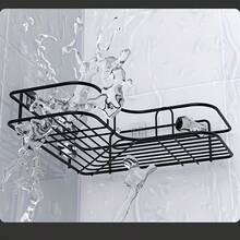 5pcs Self-Adhesive Shower Caddy, Rust-Proof Stainless Steel Bathroom Storage Rack, Large Capacity No-Drill Organizer, Suitable For Bathroom Storage And Home Decor - Multicolor - View 8