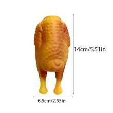 Durable Latex Headless Chicken Dog Toy - Realistic, Soothing Squeaking Sound, Orange-Yellow Design Suitable For Small And Medium-Sized Dogs, Interactive Chew Toy |   Fun Pet Toys |   Fine Surface, Interactive Dog Chew Toy - ngẫu nhiên - Xem 4