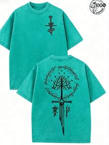 Break The SystemLOTR LOTR Middle Earth Shirt, JRR Tolkien Hoodie,  Merch, LOTR Sweatshirt, Menswear Top Apparel Men Gifts - 湖綠色 - 查看 11