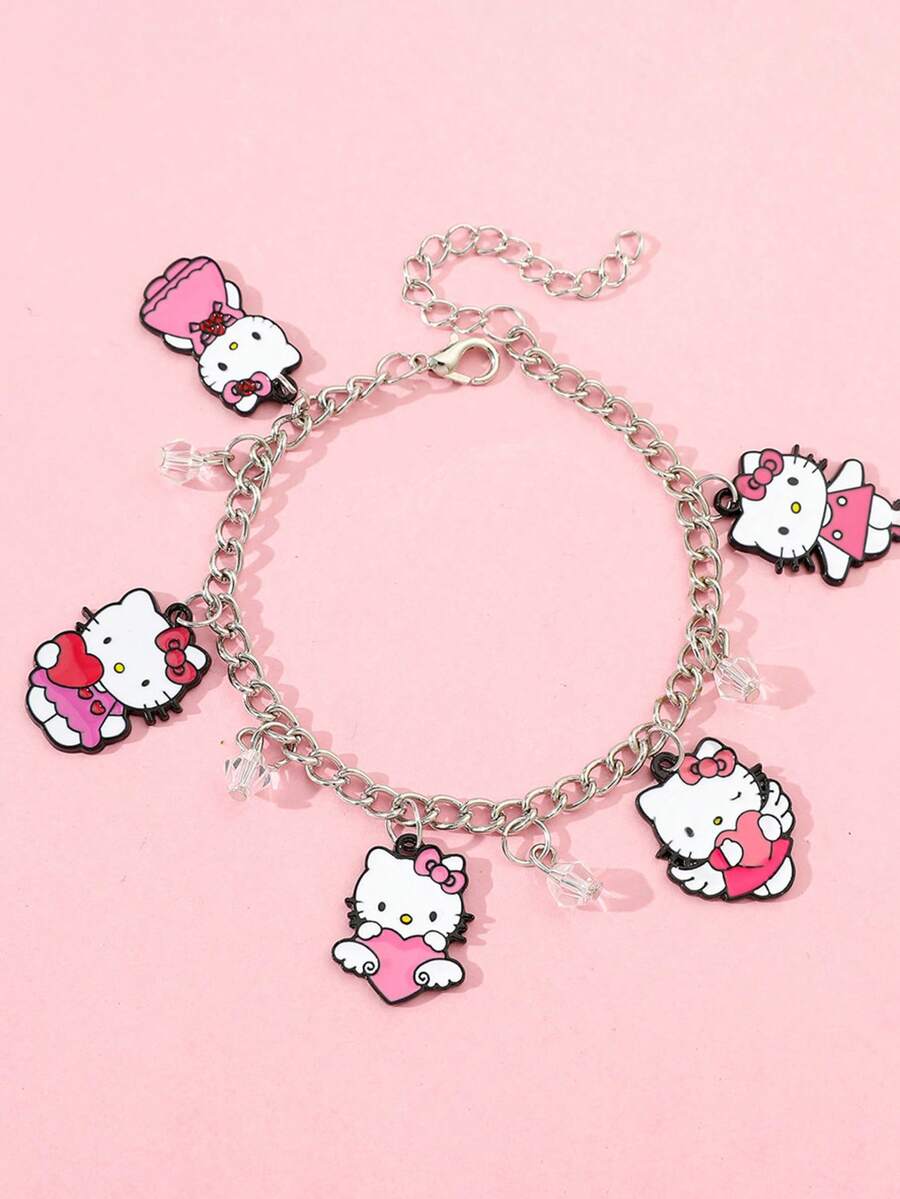 SANRIO 可爱卡通三丽鸥Hello Kitty吊坠手链 - A - 查看 1