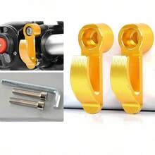 1/2pcs Multi-Color Motorcycle Storage Hook, Aluminum Alloy Single Hole Handlebar Adapter Design, Fits Most Motorcycle Models, Can Hang Helmet Backpack Cup Umbrella, Fashionable Metal Texture Durable Motorcycle Accessory - 1/2pc Motorcycle Hook - View 7