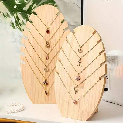 Solid Wood Jewelry Display Stand,Necklace Bracelet Stand Pendant Jewelry Storage Props Display Window Display
