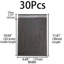 30 Peças Sacos de Envio, Sacos de Correio - Tamanhos Mistos, Finos, Sacos de Encomenda, Envelopes de Plástico Fortes e Seláveis, Sacos de Postagem Autosselantes para Roupas - Perfeitos para Embalagem Postal de Grande a Pequeno Porte, Envio, Correio, Envelopes de Correio Autosselantes Expressos, Sacos de Embalagem Duráveis - Visão 12