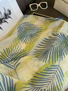 1pc New Arrival Sweet Heart Tassel Scarf, Lightweight For Spring/Summer Outdoor, Beach, Air-Conditioned Room, Shawl - Green - View 5