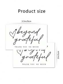 50Pcs Bulk Thank You Cards Professional Business Appreciation Cards For Beauty Salon Spa Studio Freelancer Client Loyalty Branding - Sets - View 4