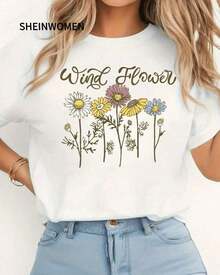 Short SleevesWomen T-ShirtsLeisure - White - View 7