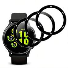适用于 Vivoactive 5/Vivoactive 6 的 3 片装 3D 曲面全覆盖软屏保护膜，超清晰、轻薄贴合、触控灵敏 - 適用於 Garmin Vivoactive 5 - 查看 2