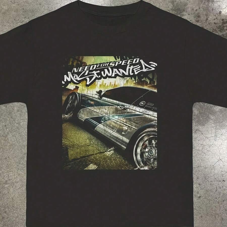 Camiseta de Hombre con Estampado de Criminales Buscados, Última Moda de Verano 2026, Cuello Redondo, Alta Calidad, Apta para Hombres y Mujeres - forma - Ver 1