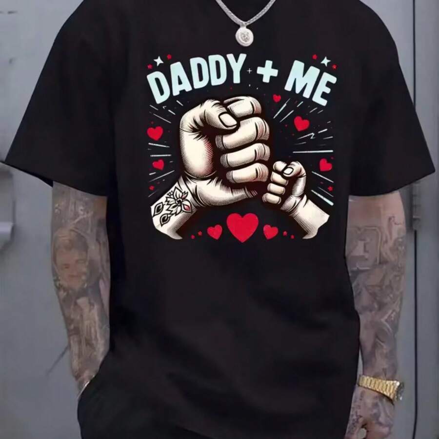 Camiseta impresa para hombres y mujeres - Negro - Ver 1