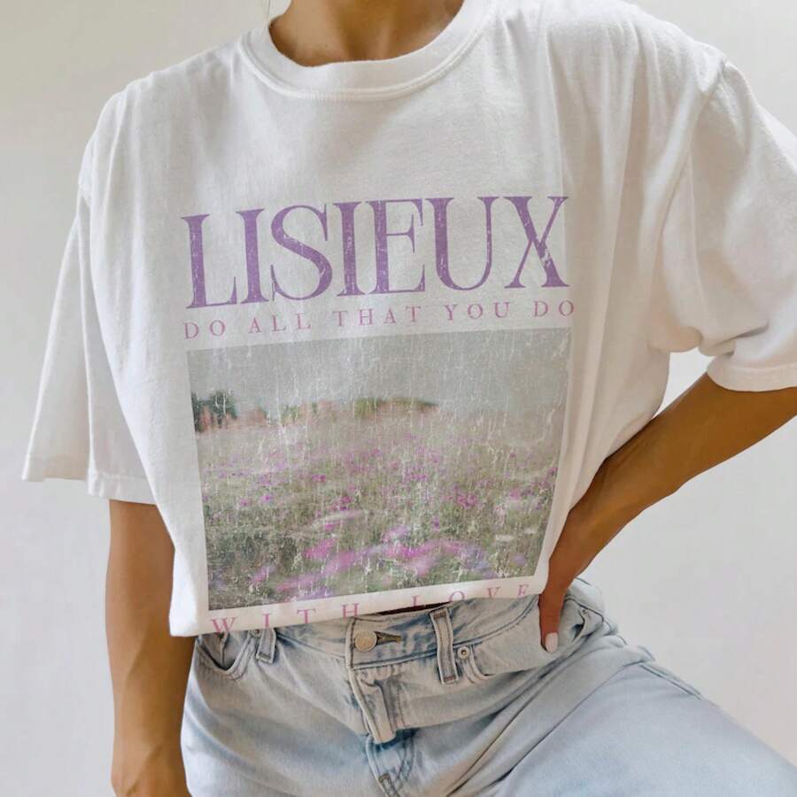 Camiseta Saint Sainte-Delane | Camiseta Saint | 100% algodón puro | Regalos católicos | Camiseta católica | Camiseta cómoda de alta calidad - Blanco - Ver 1