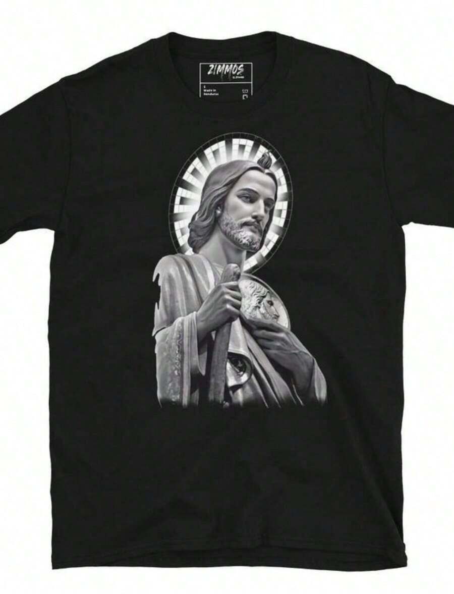 Camisetas Premium Casuales Unisex Lindas SD Padres Día De Los Muertos 2025. Camiseta de algodón negra de manga corta para mujer, corte regular, cuello redondo con ligera elasticidad. - Negro 9 - Ver 1