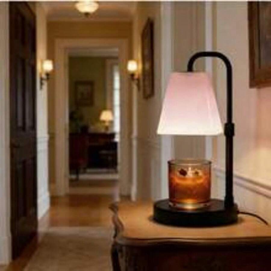QUIGO 1 Pcs Modern Candle Warmer Lamp With Dimmable Light & Timer, Height Adjustable Electric Wax Melter With Frosted Lampshade, Home Decor Night Light For Bedroom Living Room, Perfect Gift For Mother's Day Valentine's Day - US A Type Plug(110-127V) - View 1