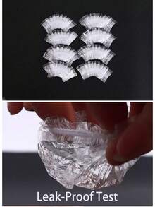 100/200/500 buah Penutup Telinga Plastik, Penutup Membran Telinga Tahan Air - Cocok untuk Mandi, Mewarnai Rambut, Salon, dan Mandi Sehari-hari, Perlindungan Higienis, Pas dan Aman - Transparan - View 4
