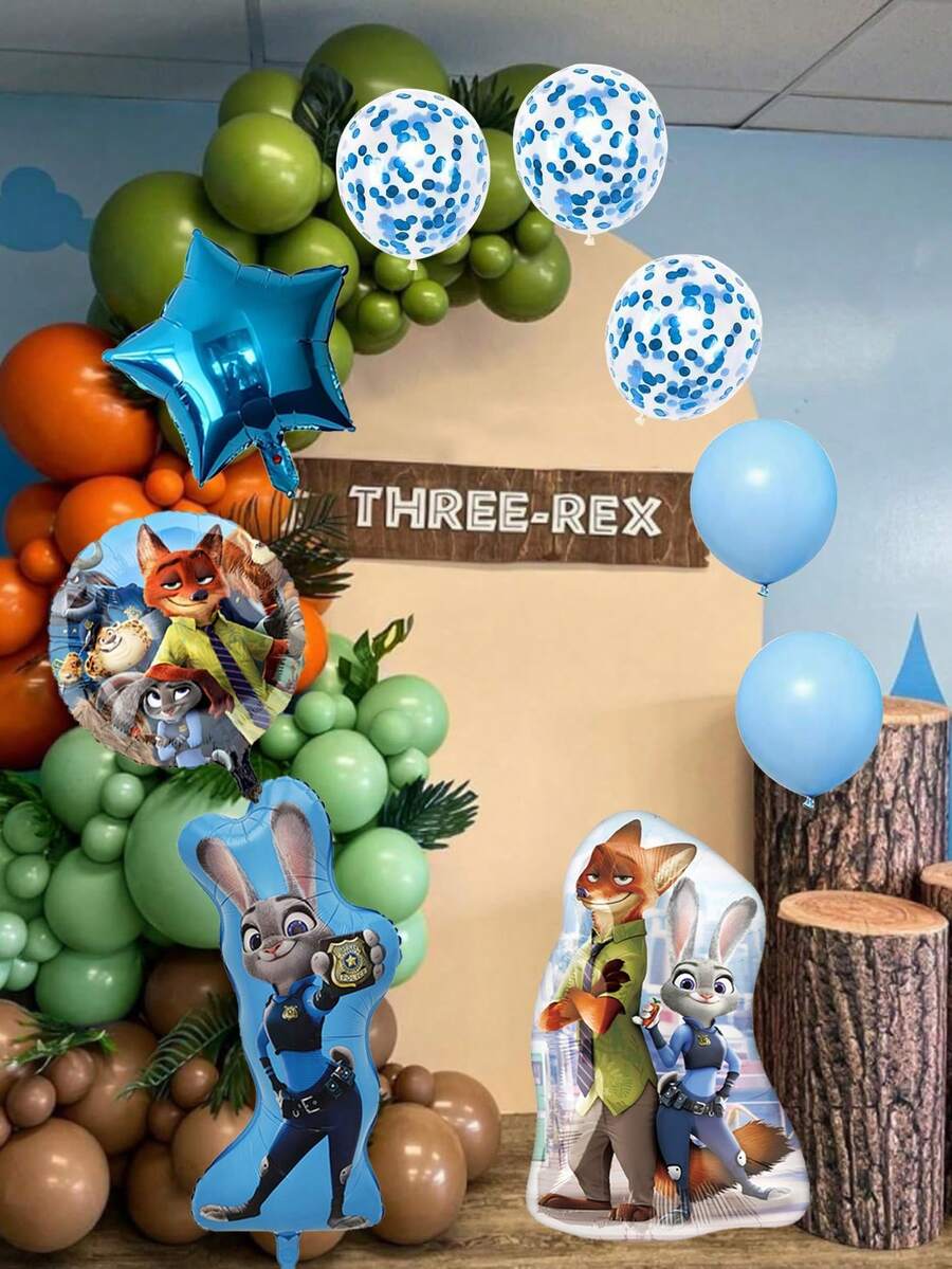Disney Bộ bóng bay chủ đề Zootopia, món quà hoàn hảo cho người hâm mộ và những người yêu thích phim, bóng bay trang trí tiệc theo chủ đề nhân vật, hãy làm người yêu thích Zootopia bất ngờ với bộ bóng bay chu đáo này, một món quà đáng yêu mang bộ phim yêu thích của họ đến bữa tiệc. Mỗi bộ bao gồm mọi thứ cần thiết để tạo nên một màn trang trí tiệc tuyệt đẹp: một bóng bay hình Judy & Nick, một bóng bay hình ngôi sao. - Bóng bay - Xem 1