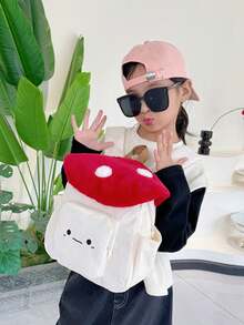 New Mushroom Shaped Fashion Cute Versatile Large Capacity Minimalist Portable Travel Backpack, Suitable For Any Occasion - Multicolor - View 2