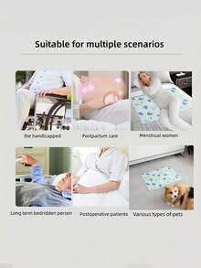 Almohadilla para cama para incontinencia de adultos, impermeable y lavable, absorbente y transpirable, adecuada para el cuidado menstrual - Multicolor - Ver 7
