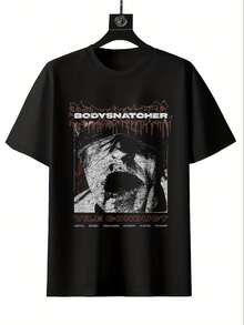 Bodysnatcher Vile Conduct Graphic Tee For Men And Women. Soft And Essential For All-Season Streetwear, This Versatile, Affordable Everyday Wear Makes A Perfect Gift For Fans And Friends. With Its Crisp, Streamlined Cut, This Tee Creates A Clean And Vibrant Look. Its Relaxed Yet Flattering Silhouette Suits All Body Types, Offering A Style That's Both Casual And Sophisticated. - 黑色 - 查看 1