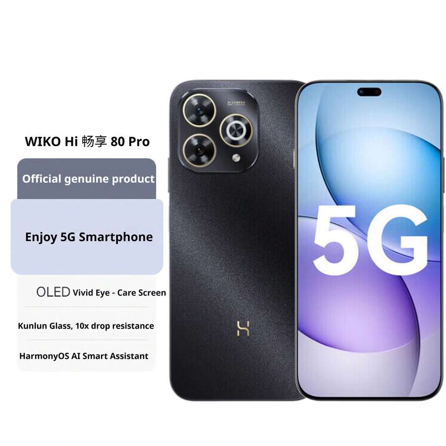 Huawei WIKO Hi Enjoy 80 Pro, yang dilengkapi layar OLED Kunlun Glass 10X tahan jatuh dan ramah mata, adalah ponsel pintar yang kompatibel dengan jaringan 5G penuh dan cocok untuk bermain game, menonton film, bepergian, bisnis, pelajar, dan penggunaan sehari-hari. - Beraneka warna - View 1
