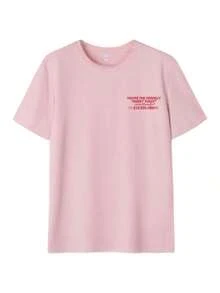 1 Piece Women's Short Sleeve Round Neck Summer T-Shirt, White With English Letter Print, Loose And Casual Fit, Comfortable To Wear In Summer, Suitable For Beach, Street, Daily Activities, Work, Office, Parties And Other Occasions - 羅莎 - 查看 5