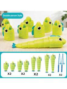 2-Player Fishing Toy, Telescopic Fish Shaped Toy, Parent-Child Interactive Party Game, Educational Early Learning Board Game Puzzle Toy Suitable For Boys And Girls, Great Birthday Gift And Classroom Prize - Multicolor - View 13