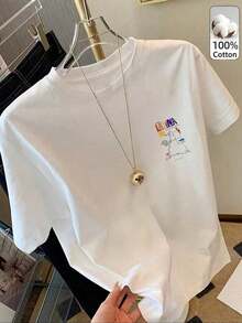 Women T-Shirts - White - View 2
