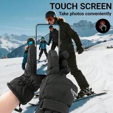 Warm Waterproof Winter Snow Gloves For Women Non Slip Touchscreen Snowboarding Skiing Mittens - 1 - View 4