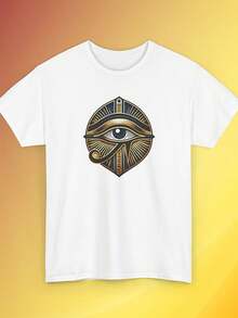 Eye Of Horus T-Shirt, Egyptian Symbol Of Protection - 白色 - 查看 8