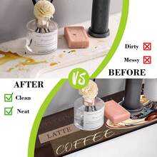 1 pieza Alfombra de goma con patrón de café, antideslizante y de secado rápido, absorbente, adecuada para el fregadero y el grifo, ideal como regalo de vacaciones - Multicolor - Ver 10