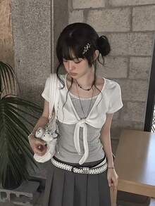 Women Tops - White - View 3