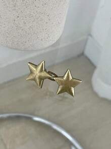 Botón De Diseño De Estrella Conveniente Y De Moda - Bronce - Ver 3