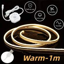 带追逐效果的感应楼梯灯、USB供电LED灯带、5V橱柜/床头灯 - 溫暖的 - 查看 12
