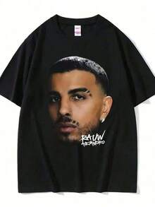 Camiseta unisex de manga corta, RapperCrudoAlejandroCalienteImprimirTS1HirVeranoDóndeCaderaSaltoS1HortTodosCamiseta T-S1UniFaS1HionCamiseta Streetwear T-S1ParaWoM1en,220 gramosEsencialCamiseta-UniS-ExParaTodosOcC-AsionesAdecuadasParaTodosPersonas,Ya sea queWoM-EnOM-Enalta CalidadDuraderoTelaAdecuadoParaTodosSeans, FtAElTactoPeroConstruidoAÚltimasPrendasTranspirablesWoM.En el set de otoño.SParaWoM.EnVaC.Conjunto de acciones.SWoM.EnActrices de disfraceshombre, , , Dazymujer,romwehombres, bohochic,maestrasregalos,camisetaparaconjuntos de mujercon curvasparamu,y2k, - Negro - Ver 6