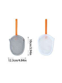 1pc Soft Soap Bag Foaming Mesh Pouch Bathing Foam Net Bag Scrubbing Drawstring Soap Holder - White - View 8
